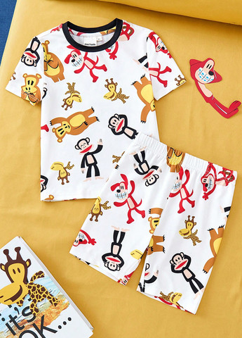 Комбинированная всесезон пижама (футболка, шорты) футболка + шорты SHEIN