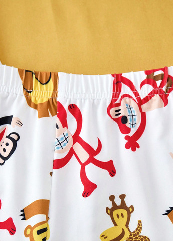 Комбинированная всесезон пижама (футболка, шорты) футболка + шорты SHEIN