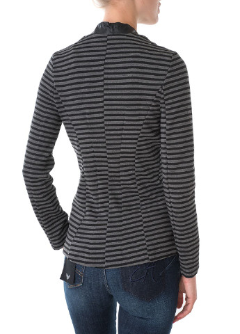 Серый женский жакет Miss Miss полосатый - демисезонный