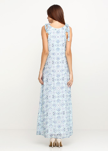 Светло-голубое кэжуал платье Street One с цветочным принтом