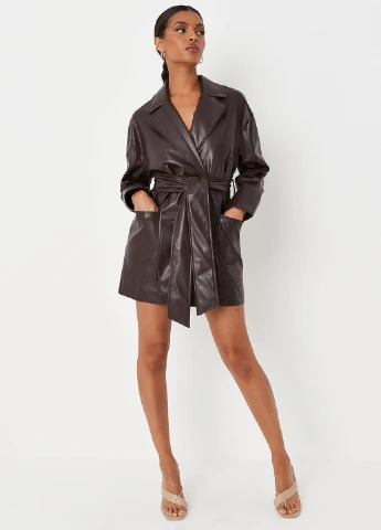 Плащ Missguided тренчкот на зав'язках демісезон (261410922)