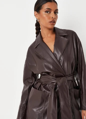 Плащ Missguided тренчкот на зав'язках демісезон (261410922)