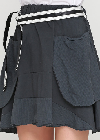 Темно-серая кэжуал однотонная юбка Jazz мини