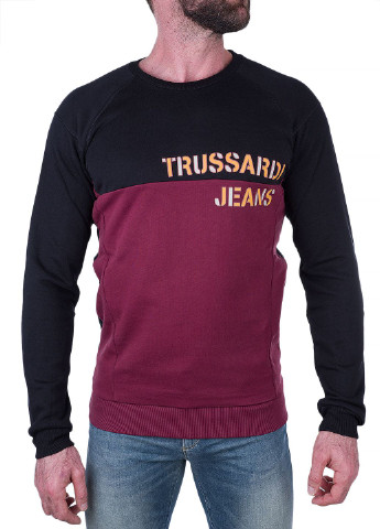 Свитшот Trussardi Jeans - крой бордовый кэжуал - (203990665)