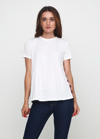 Белоснежная летняя футболка Zara