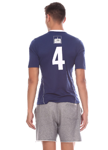 Синяя футболка с коротким рукавом adidas