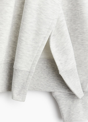 Светло-серый свитшот для беременных H&M меланж без декора (369277951)