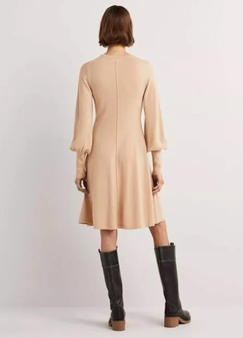 Бежева кежуал сукня кльош Boden однотонна