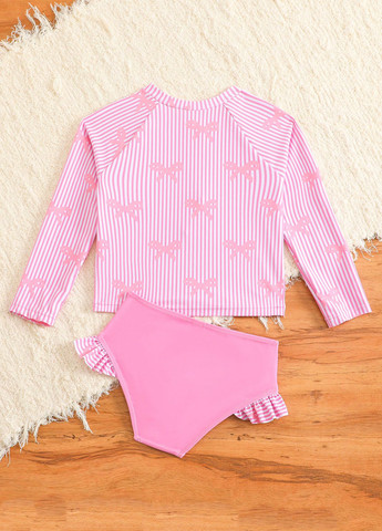 Рожевий літній купальник (ліф, трусики) топ, роздільний SHEIN