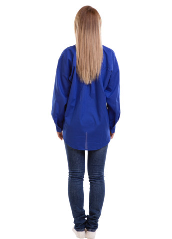 Синяя демисезонная блуза Лаванда