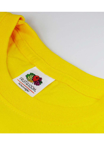 Желтая футболка Fruit of the Loom Original T