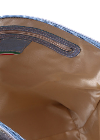 Сумка Barocco каркасная сумка однотонная голубая кэжуал