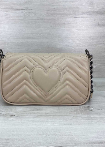Сумка женская кросс боди экокожа стеганая (wel-64509) Бежевая WeLassie (253982749)