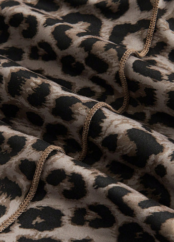 Бежева кежуал сукня кльош SHEIN леопардовий