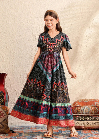 Комбинированное платье SHEIN (323082780)