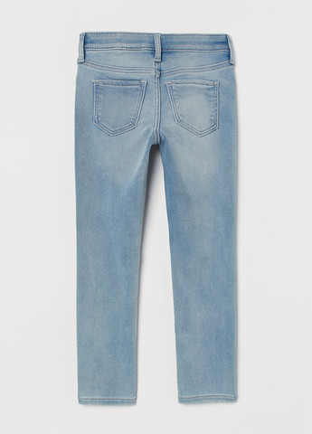 Голубые летние скинни джинсы H&M