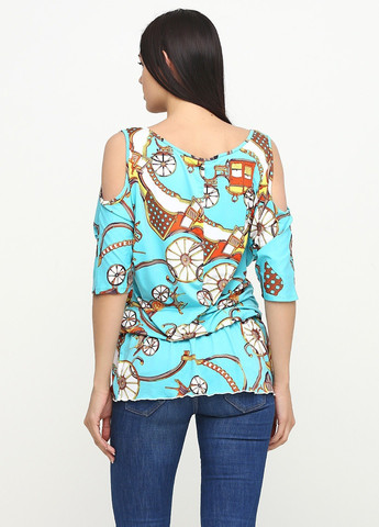 Голубая блуза Zean