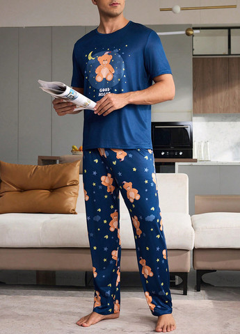 Пижама (футболка, брюки) SHEIN (367195052)