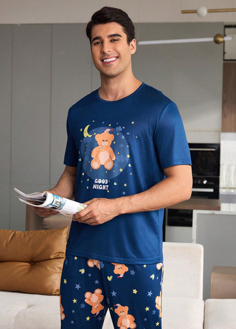 Пижама (футболка, брюки) SHEIN (367195052)