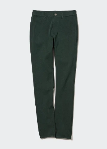 Темно-зеленые демисезонные джеггинсы Uniqlo