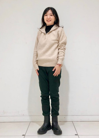 Темно-зеленые демисезонные джеггинсы Uniqlo