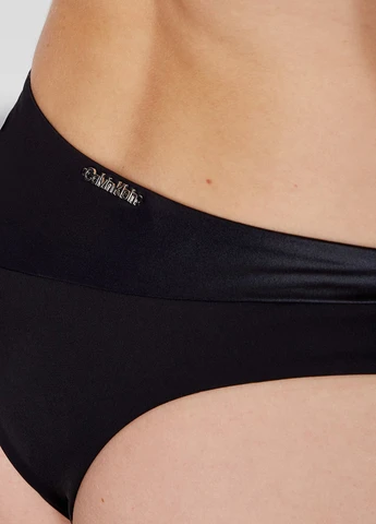 Черные купальные трусики однотонные Calvin Klein