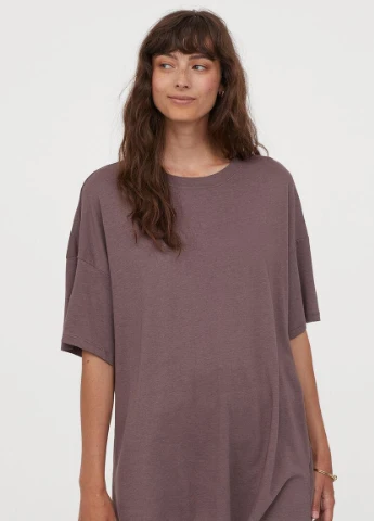 Футболка basic,сіро-коричневий, H&M Basic - (256276330)