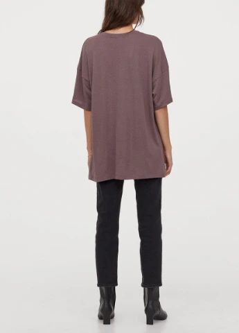 Футболка basic,сіро-коричневий, H&M Basic - (256276330)