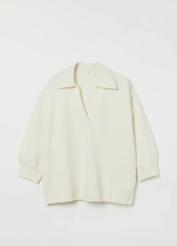 Бежевый демисезонный свитер H&M