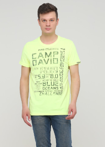 Кислотно-жовта футболка Camp David