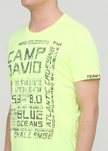 Кислотно-жовта футболка Camp David