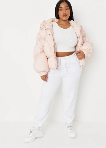 Светло-розовая зимняя куртка Missguided