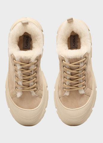 Кроссовки PRPY бежевые зима (366292577)
