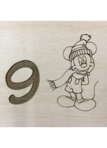 Детские деревянные часы на стену "Любимые герои мультфильмов" 7Arts (253567810)