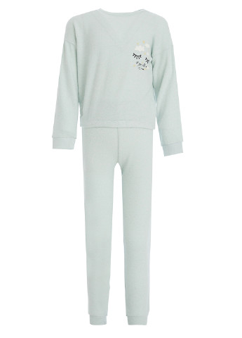 Мятная всесезон пижама (свитшот, брюки) свитшот + брюки DeFacto