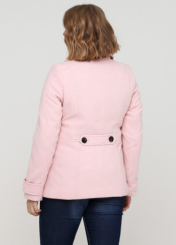 Светло-розовое Кэжуал полупальто двубортное H&M однотонное