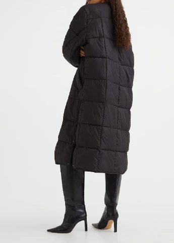Черное демисезонное Пальто H&M