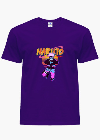 Фиолетовая демисезонная футболка детская наруто узумаки (naruto uzumaki)(9224-2629) MobiPrint