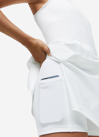 Білий спортивна сукня H&M однотонна