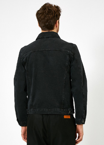 Темно-сіра демісезонна куртка KOTON