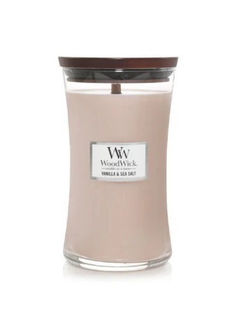 Ароматична свічка з ароматом ванілі і морської солі Large Vanilla Sea Salt 609 г WoodWick (227515207)