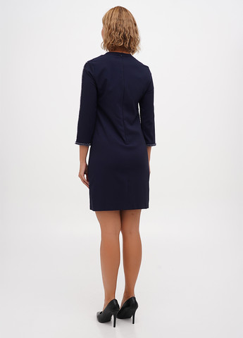 Темно-синя кежуал сукня Sassofono однотонна