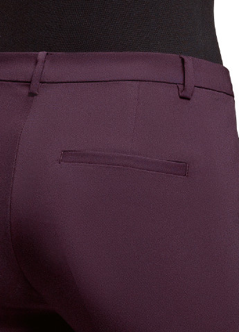 Фиолетовые классические летние зауженные брюки Oodji