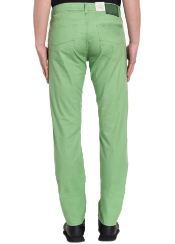 Зеленые демисезонные зауженные джинсы Pierre Cardin