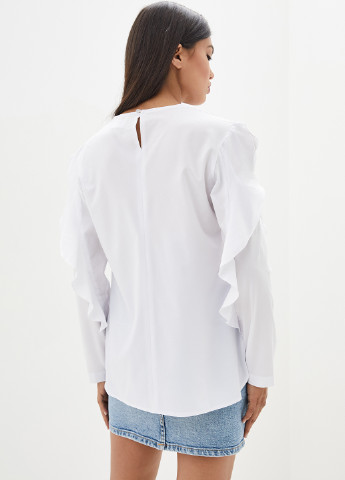 Белая демисезонная блуза Luzana