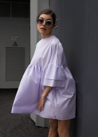 Лавандова кежуал сукня агата Anika однотонна