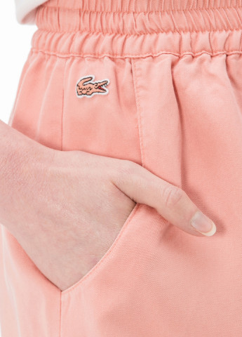 Розовая кэжуал однотонная юбка Lacoste