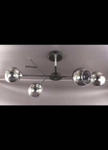 Люстра потолочная на 4 лампочки 088/4-bk-gr Черный 34х35х75 см. Handmade (234539866)