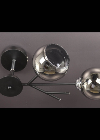 Люстра потолочная на 4 лампочки 088/4-bk-gr Черный 34х35х75 см. Handmade (234539866)