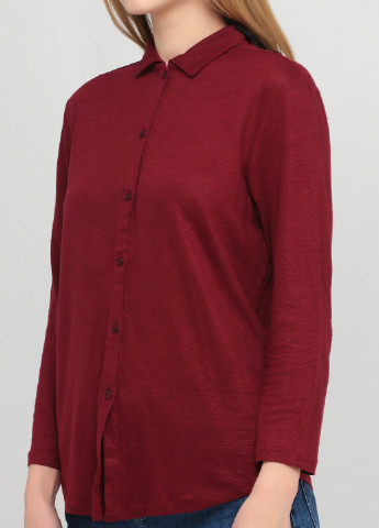 Бордовая демисезонная блуза Massimo Dutti